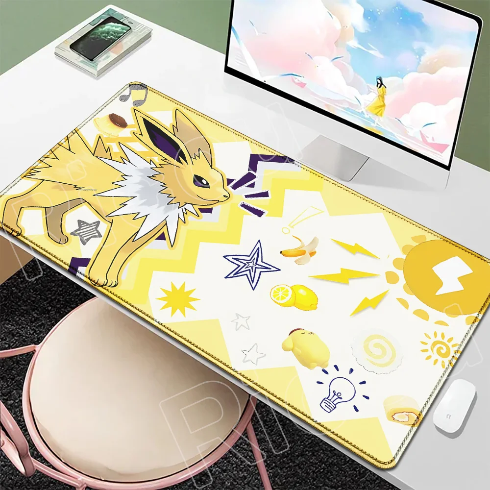 P-Pokemons Sylveon Eevee Mousepad Mouse Pad Large Gamer XXL Pc Keyboard Desk Mouse Mat Carpet Rubber Tapis Souris Gaming Notbook