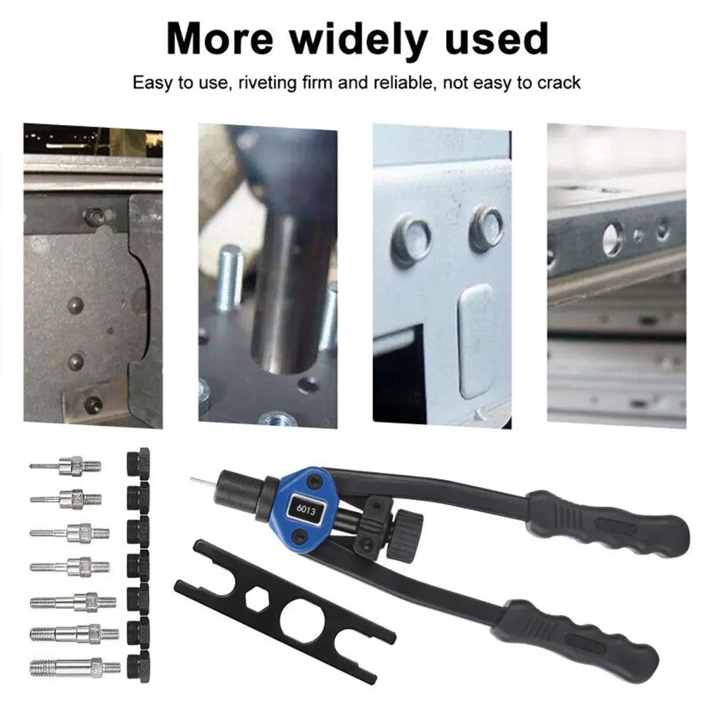 110pcs Hand Riveter Nut Guns Set M3 M4 M5 M6 M8 M10 M12 Hand Blind Rivet Tool