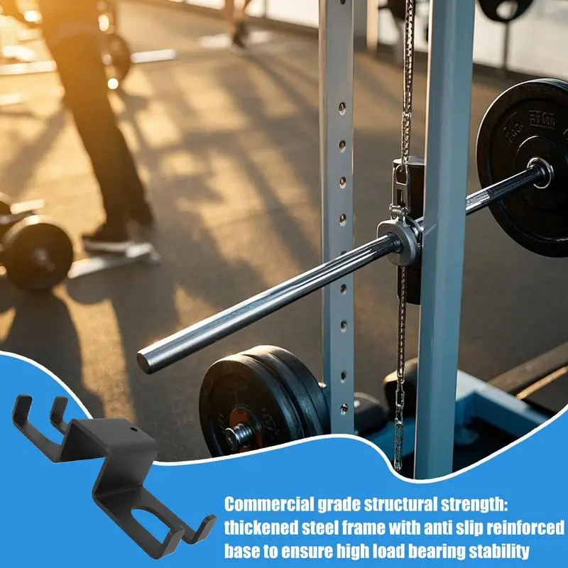 

Barbell Rack Vertical Wall Mounted Barbell Holder Heavy-Duty Home Gym Equipment For Strength Training Functional Fitness