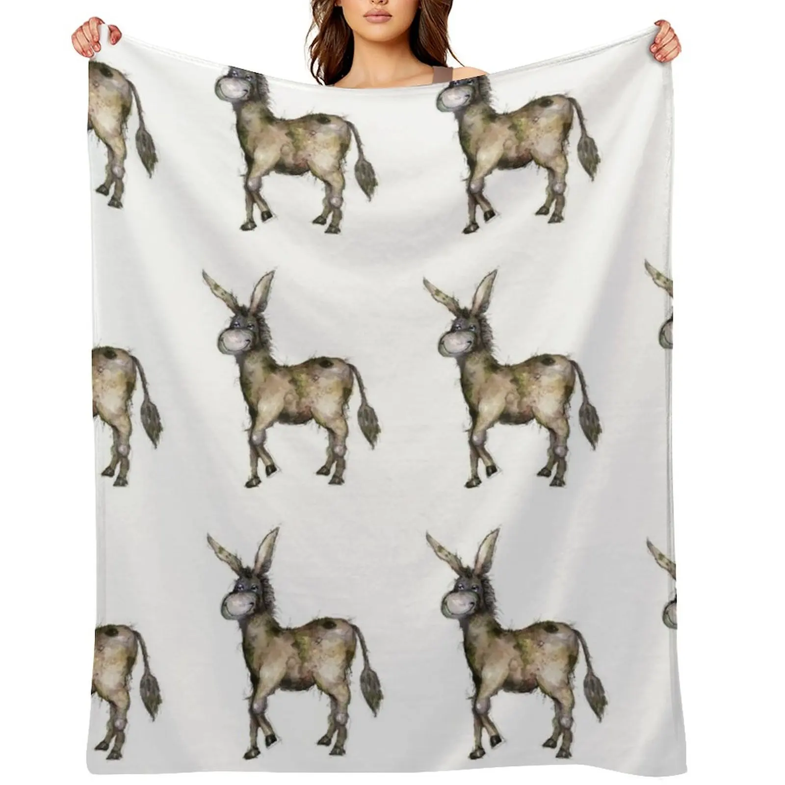 

Wonky donkey Throw Blanket Decorative Sofa Soft Beds Cute Blankets