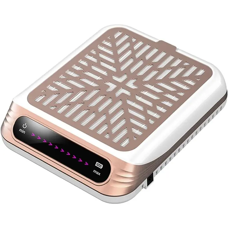 

A60zrechargeable Nail Dust Collector,Strong Suction,Touchscreen,One-Touch Start,Reusable Thickened Filter,For Home US Plugmay