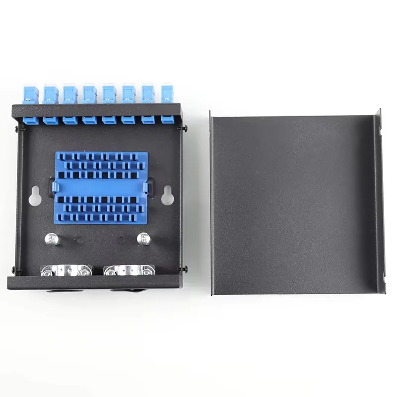 8 منافذ UPC/APC لوحة تصحيح الألياف سطح المكتب ضفيرة صندوق طرفي الألياف الضوئية مع ضفيرة SC FC LC