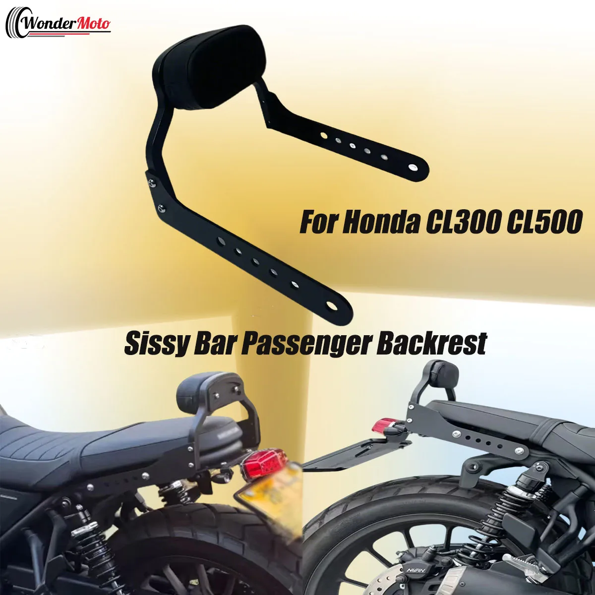 

Спинка для пассажира (сиденье-опора) для мотоциклов Honda CL300 CL500