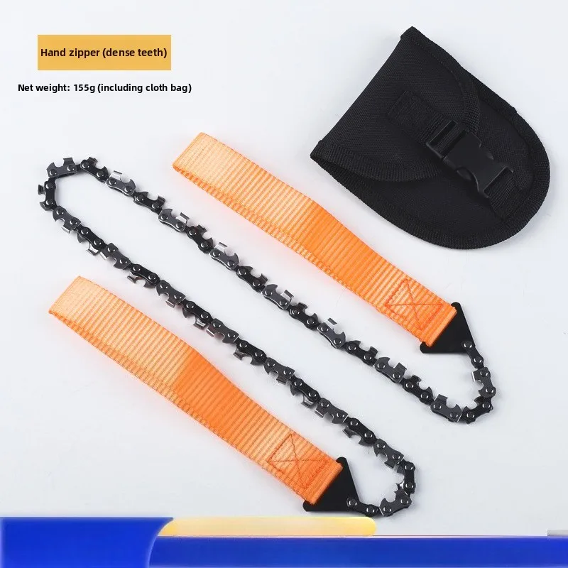 

Портативная цепная пила для выживания, бензопилы, аварийный инструмент для кемпинга и пешего туризма, карманный чехол для ручного инструмента, уличная карманная цепная пила