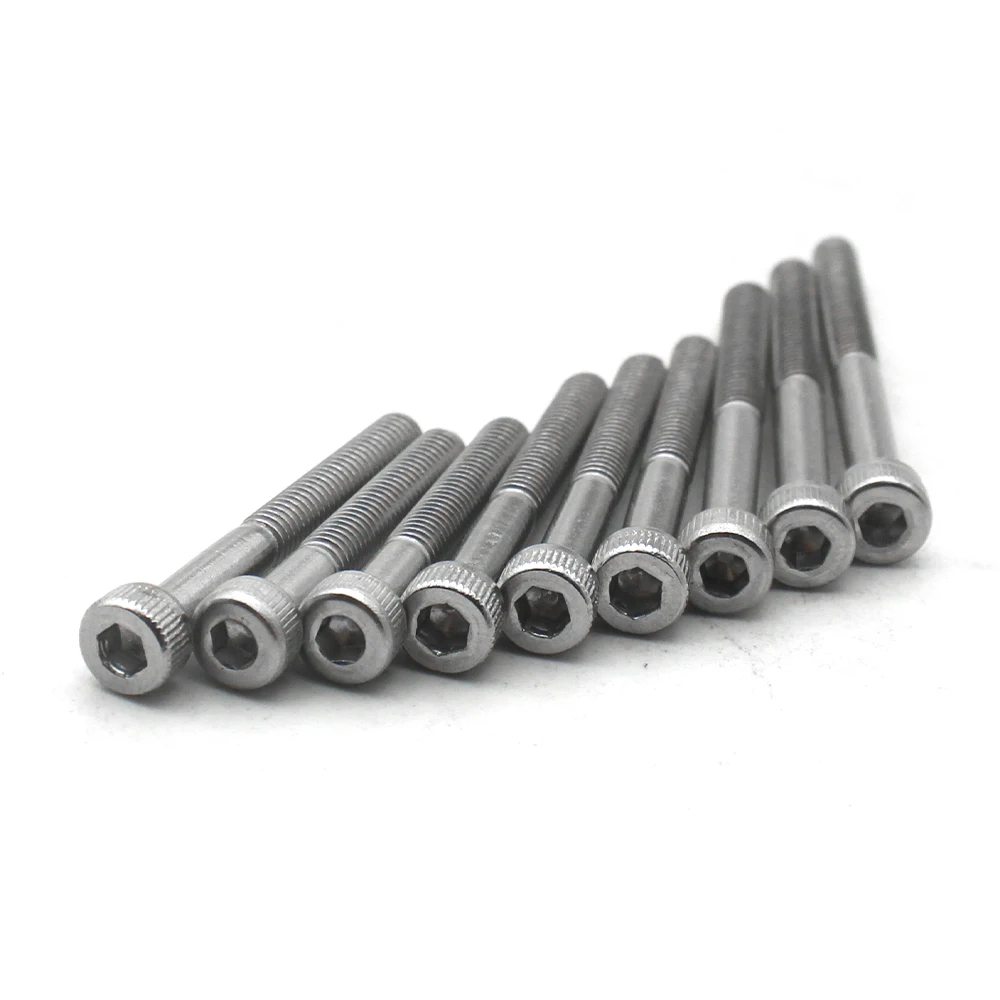 M3 To M16 Half Thread Hex Socket Cap Screw 304 Steel Lengthened Allen Fastener Hardware Bolts