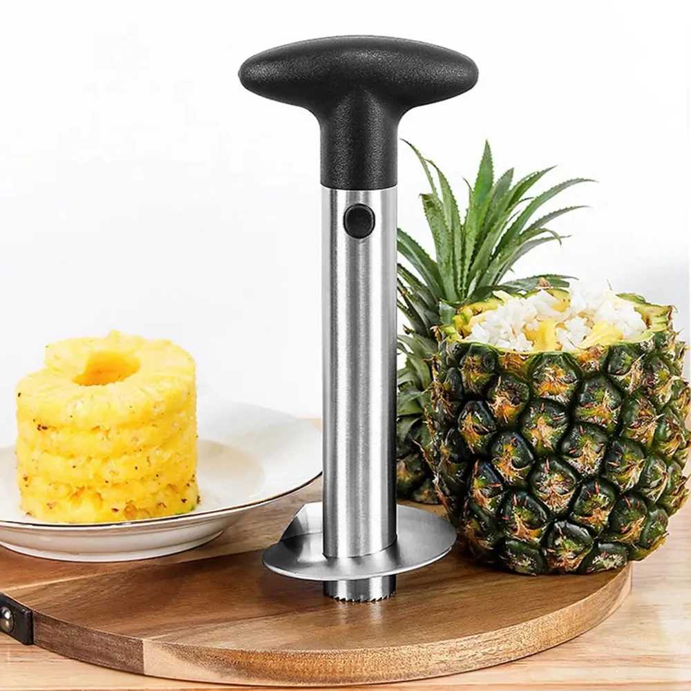 Spot Stainless Steel Pineapple Peeler Pineapple Corer Slicer Fruit Cutter Easy Slicer Peeler Kitchen Gadget Delivery Fast