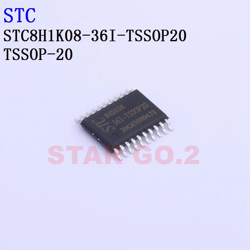 10PCSx STC8H1K08-36I-QFN20 TSSOP20 STC Microcontroller