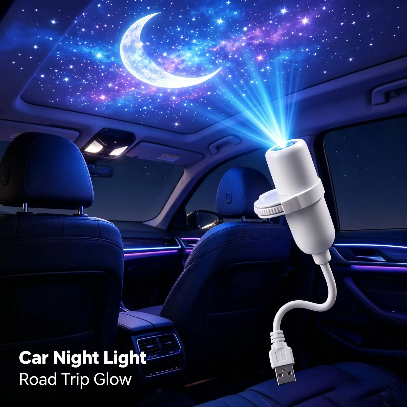 Star Projector Night Light USB Plug in 360 Rotating Starry Sky Projection Lamp For Kids Bedroom Birthday Party Gift Room Decor