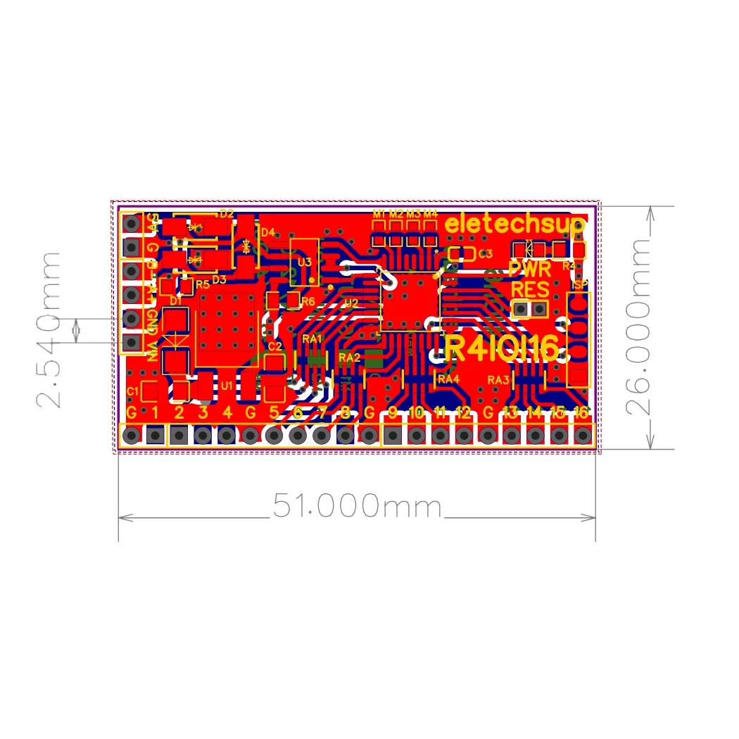 16DI/16DO/8DI-8DO/4DI-12DO/12DI-4DO Modbus Rtu Digital IO RS485 2.54mm Pin Core Board dla Arduino ESP32 ESP8266 PLC Smart Home