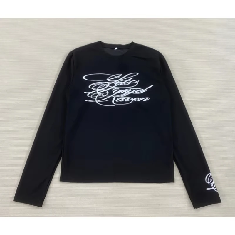 

Subcultural Y2k Design Letter Gothic Spicy Girl Round Neck Loose T-shirt Top