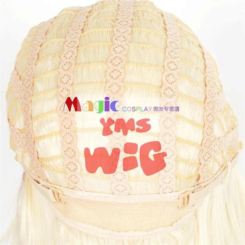 CyPretty ديربي رايس دش شعر مستعار تأثيري مقاومة للحرارة الاصطناعية طويلة براون شعر مستعار حفلة الهالوين + غطاء شعر مستعار مجاني