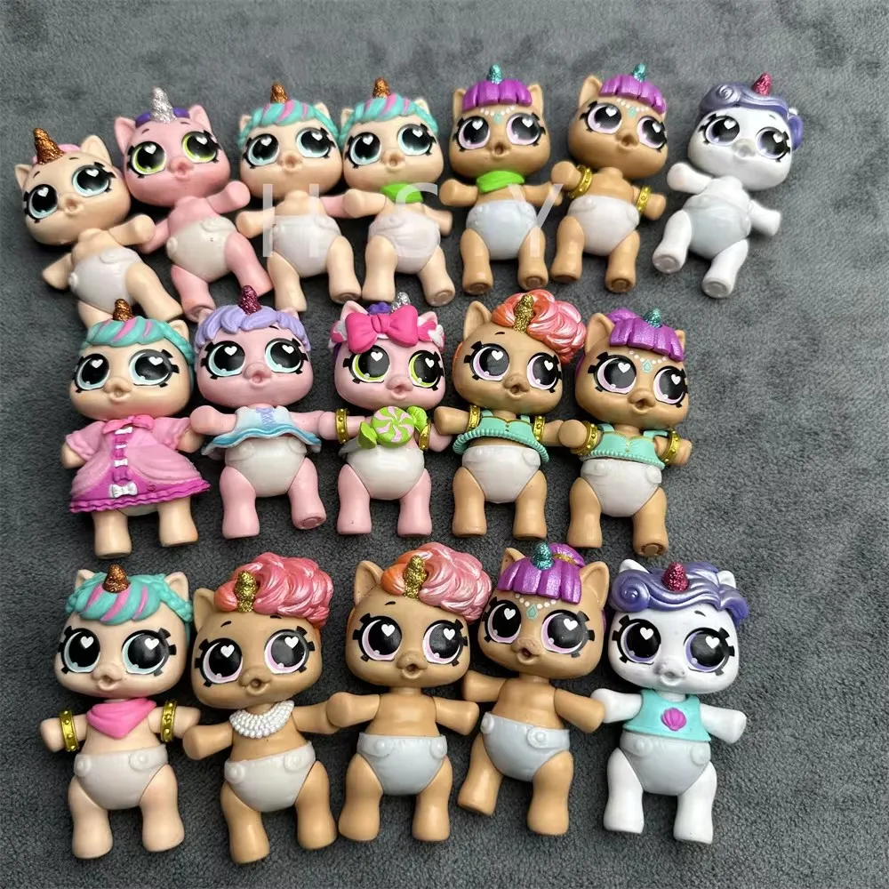 

Original and multi style options for 8 cm cute rainbow unicorn dolls, children's family toy gifts