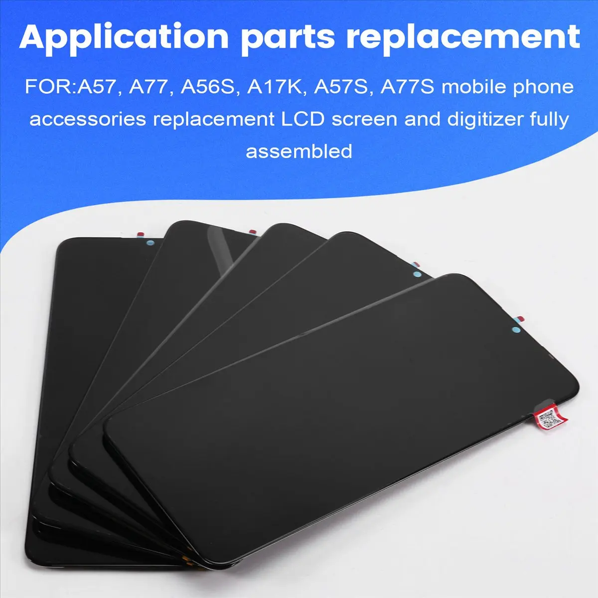 [T28C] 5 Pcs Phone Screen Replacement LCD Screen Display Assembly for A57 A77 A56S A17K A57S A77S Accessories