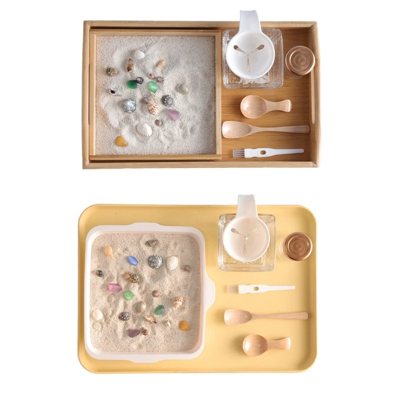 

1set Creatively Children Mold Sand Tray Toy Play Hot Day Seaside Tool Set Outdoor Sand Playing Toy for Kids Gift