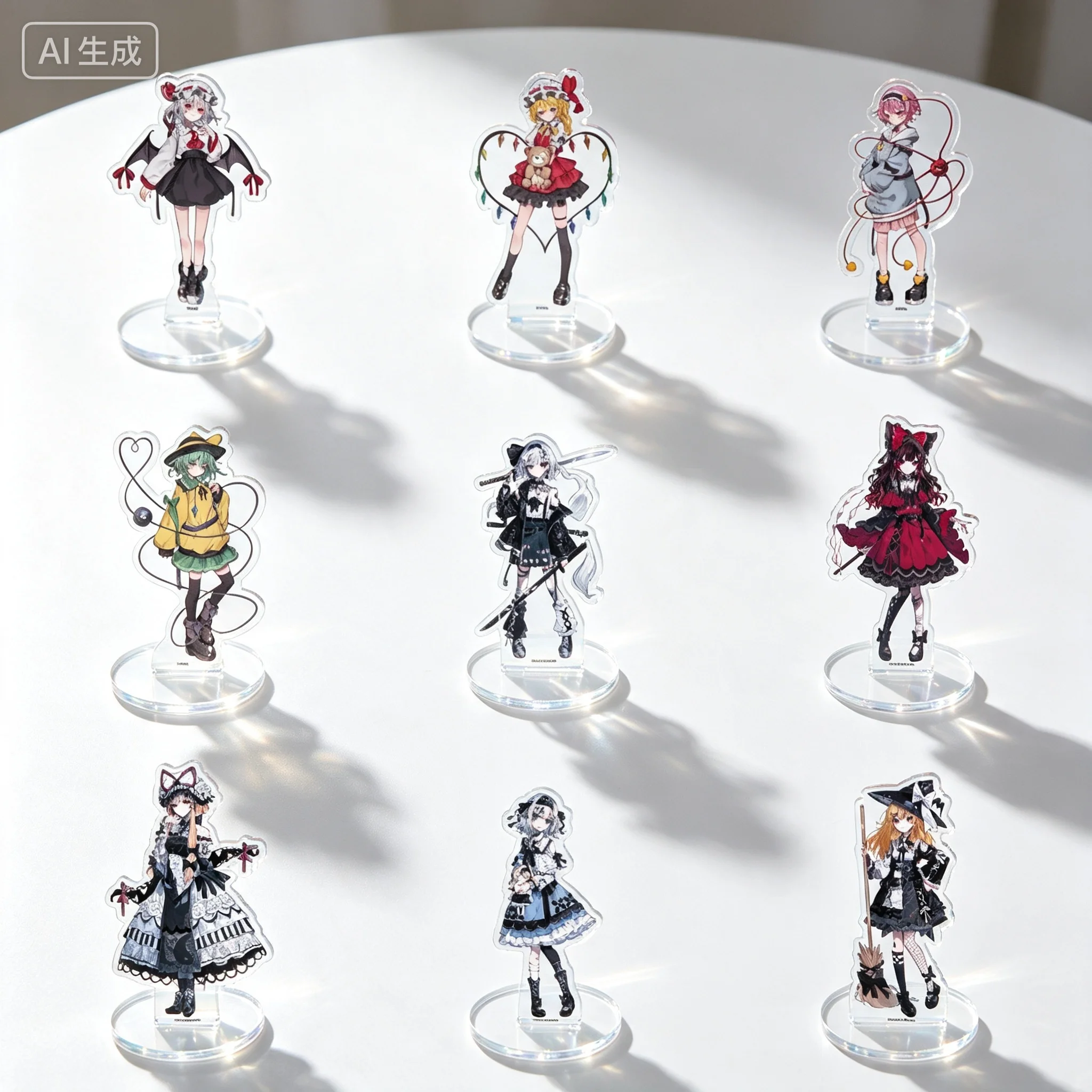 Anime Touhou Project Remilia Scarlet Sickly Cute Girl Ver Acrylic Stand Model Plate Keychains Desk Decorations Festivals Gifts