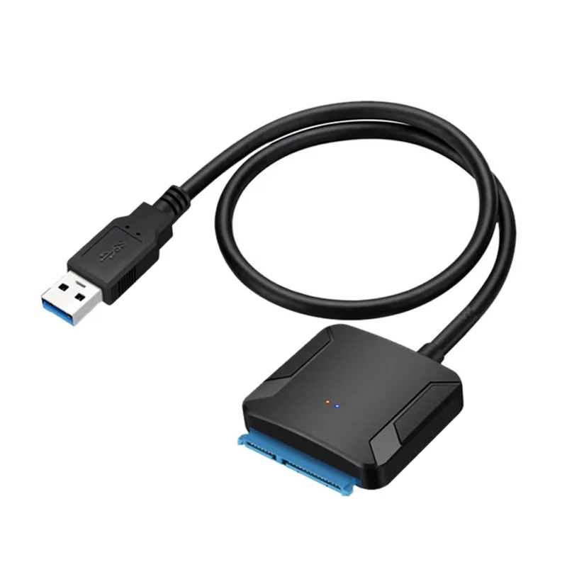 Gran oferta-Cable convertidor adaptador USB 3,0 a Sata 22 pines Sataiii a USB3,0 adaptadores para 2,5 pulgadas 3,5 pulgadas Sata HDD SSD