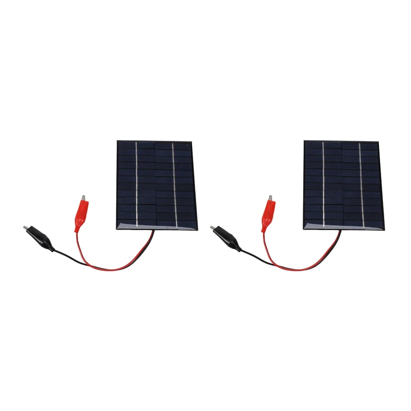 

ABSE-2X Waterproof Solar Panel 5W 12V Outdoor DIY Solar Cells Charger Polysilicon Epoxy Panels For 9-12V Battery Tool