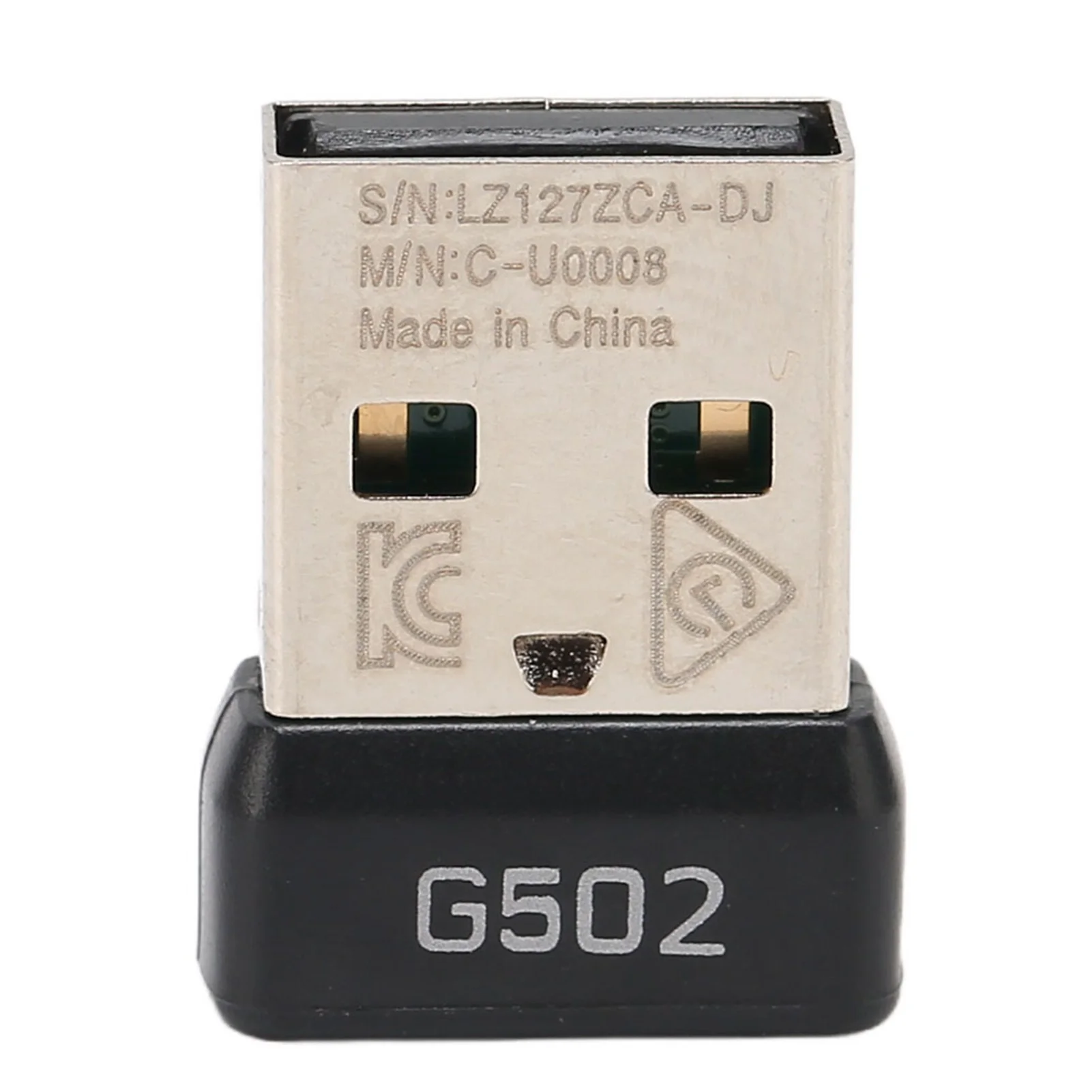

USB Receiver 2.4GHz Wireless Stable Signal Small Portable ABS Metal Mouse Adapter for G502 Mouse