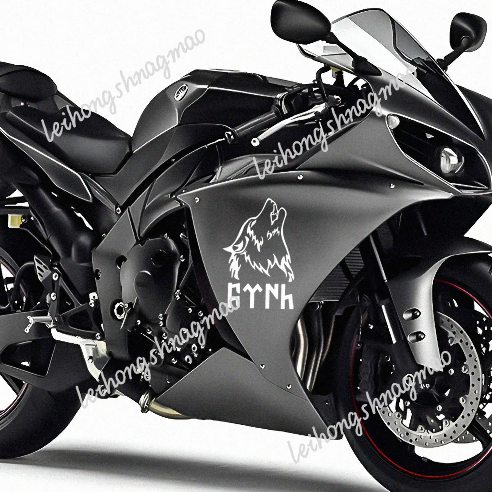 Whl # مضحك عواء الذئب Türkiye سيارة ملصق سيارة دراجة نارية دفتر المضيف الديكور الخارجي ملصق حائط من الفينيل مقاوم للماء