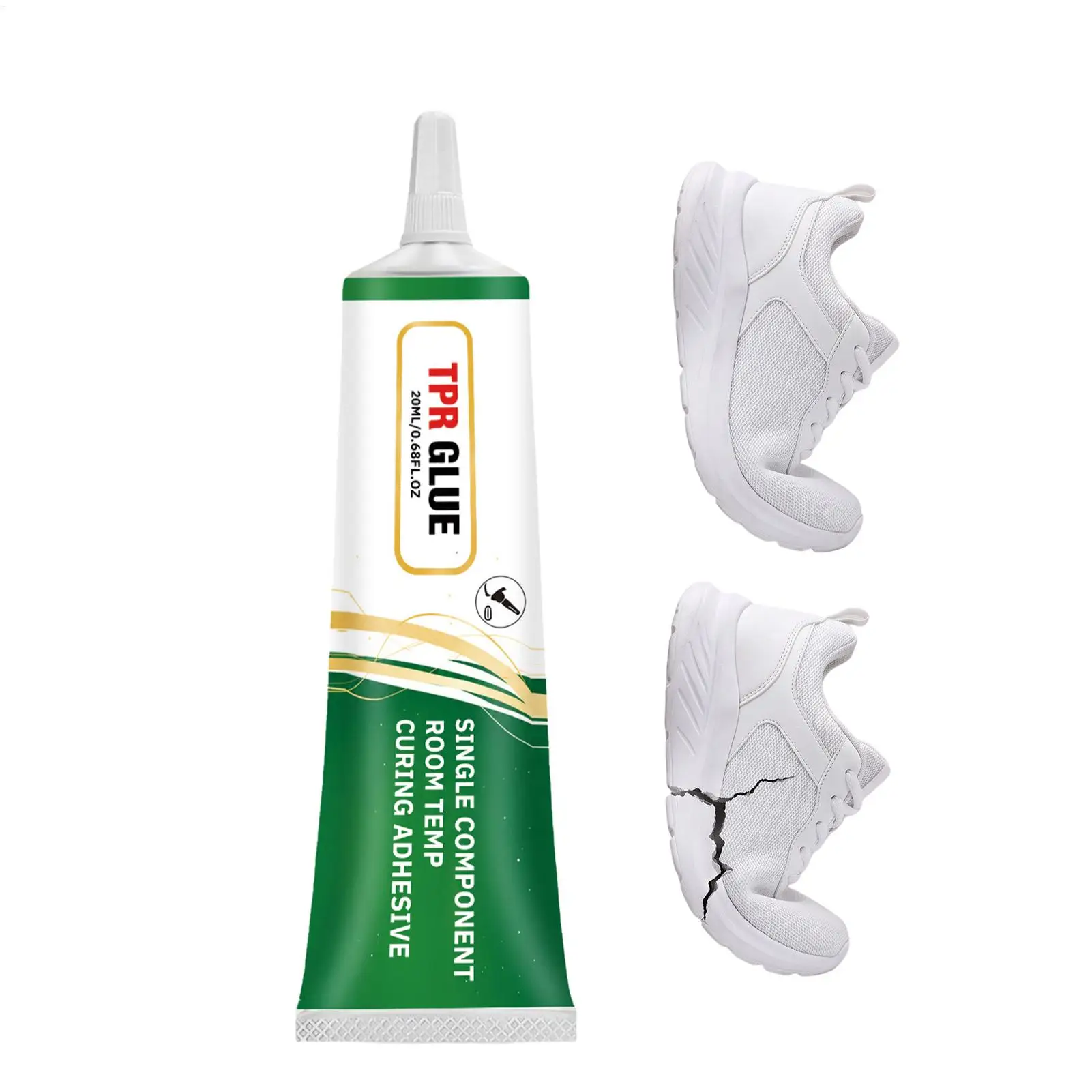 Silicone Adhesive Glue 20ML Flexible Soft Transparent TPE TPU Grout Rubber Repair Glue for Mats Craft Shoe Soles Glass Fabric