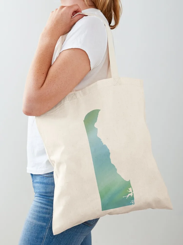 Water color Delaware tote Tote Bag bags for women Canvas shoulder bag Women's handbag bags luxury women Canvas Tote Bag