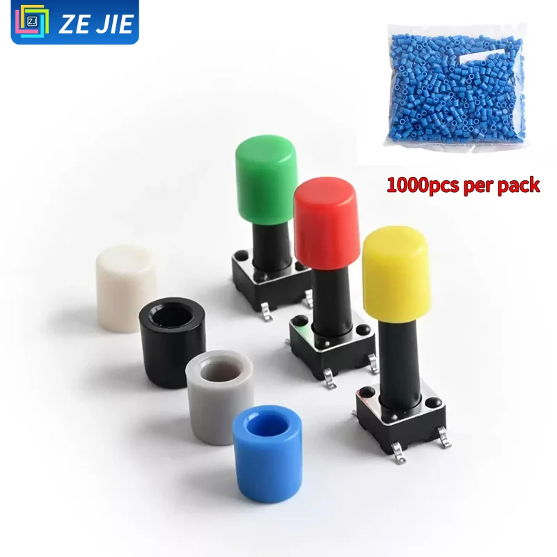 Ze jie Round A86 Keycap, Mini Button for 6*6 Tact Switch, ID 3.0/3.1/3.2/3.3mm, Outer Size 6.7×5.8mm