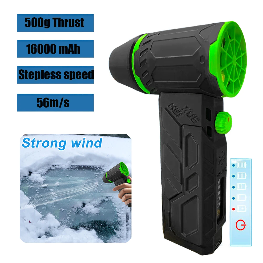 Powerful Air Blower Turbo Jet Fan Electric Power Display Handheld Mini Dust Cleaner High Speed 56M/S Duster Gun Cleaning Tool