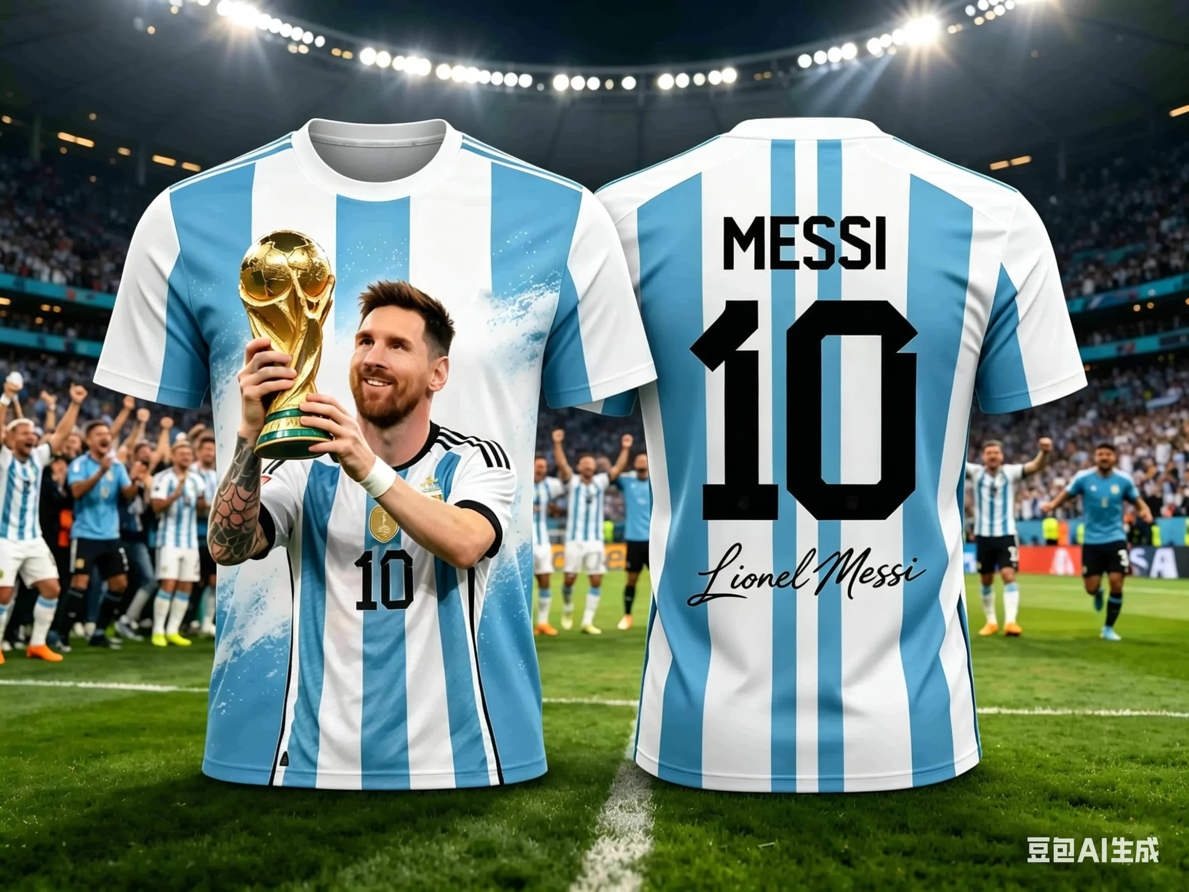 

Messi Style Summer 3D Printable Children's Clothing Football Jersey T-shirt - Easy and Casual Suitable for Outdoor Sports Moto