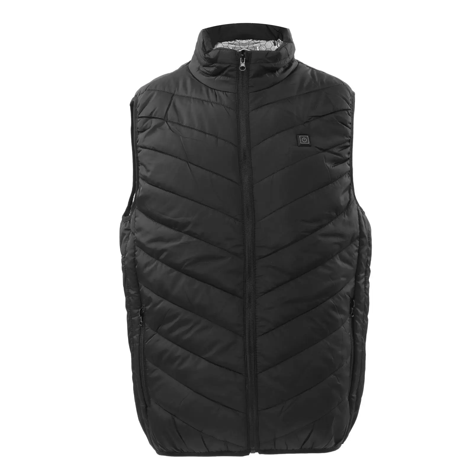 Men's Heated Vest - Windproof Electric Jacket with 9-Zone Heat Control for cycling - Black