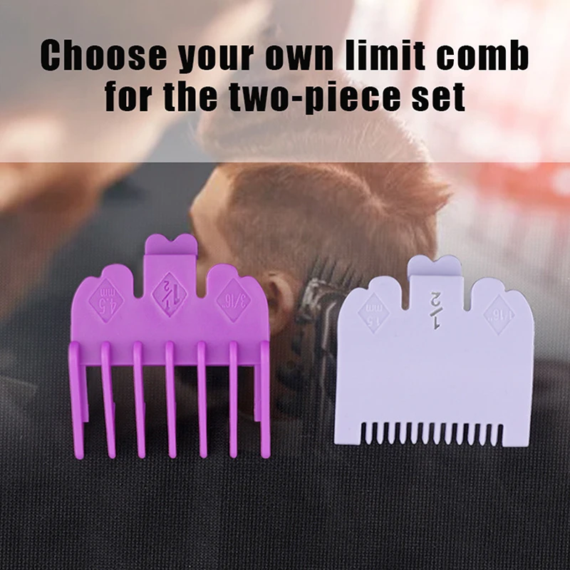 2Pcs Hair Clipper Limit Comb Guide Limit Comb Trimmer Guards Attachment Universal Professional