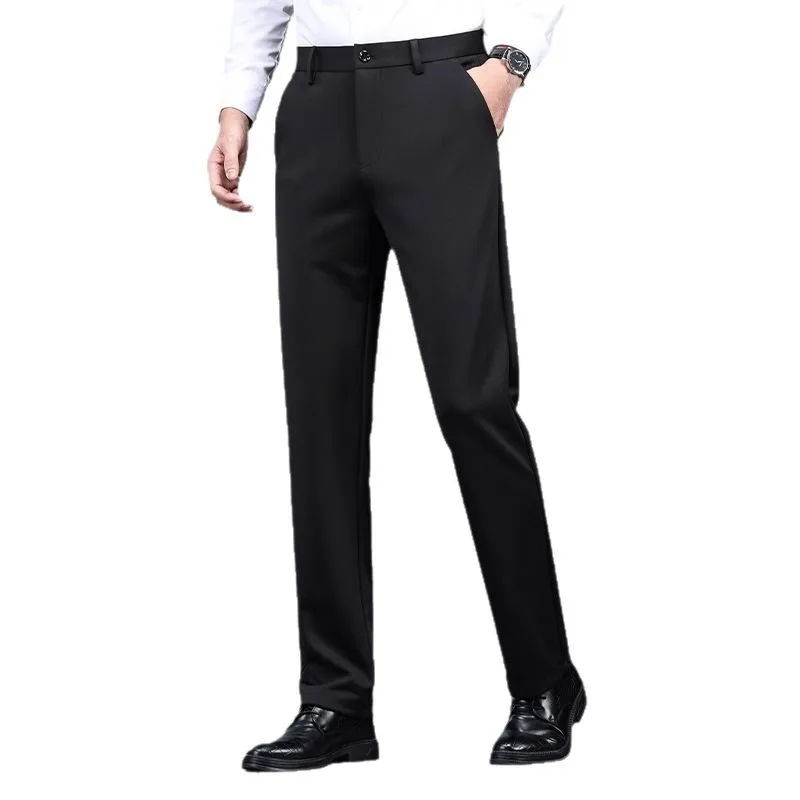 

Slim Fit Busin Casual Pants for Middle-aged Men All-match Long Trousers Youthful Sle Spring Collection 2025