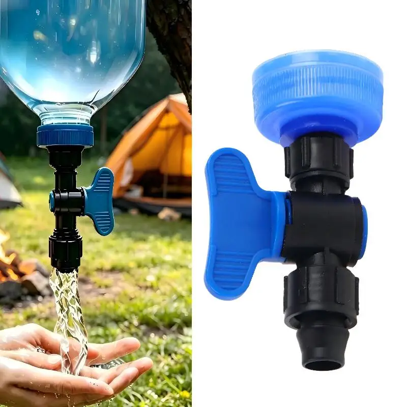 Universal Water Tap Double Lock Bypass Valve Portable Bottle Connector Adapter Easy Operation for Home Kitchen Use
