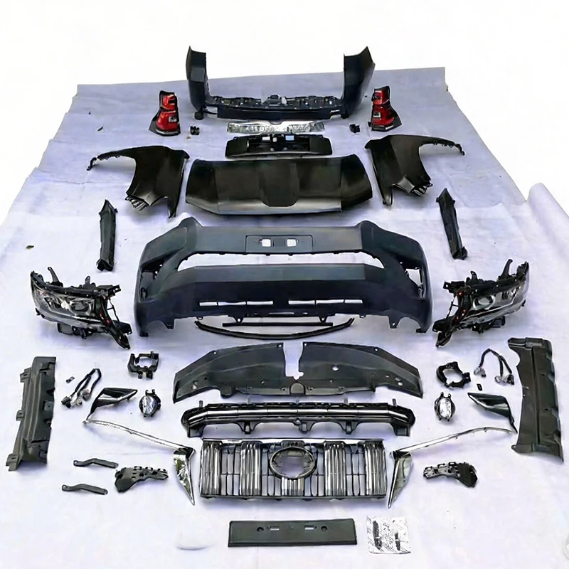 

Аксессуары для автомобиля Dream Garage: Комплект для рестайлинга Land Cruiser Prado 2010-2017 в версию 2018-2021 FJ150 GRJ150, передний бампер LC150, комплект для кузова 2021 года.