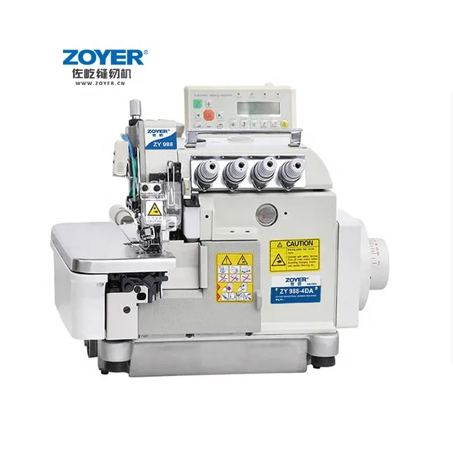 

ZY988-4DA 4 Thread Automatic Trimming Industrial Overlock Sewing Machine For Cloth