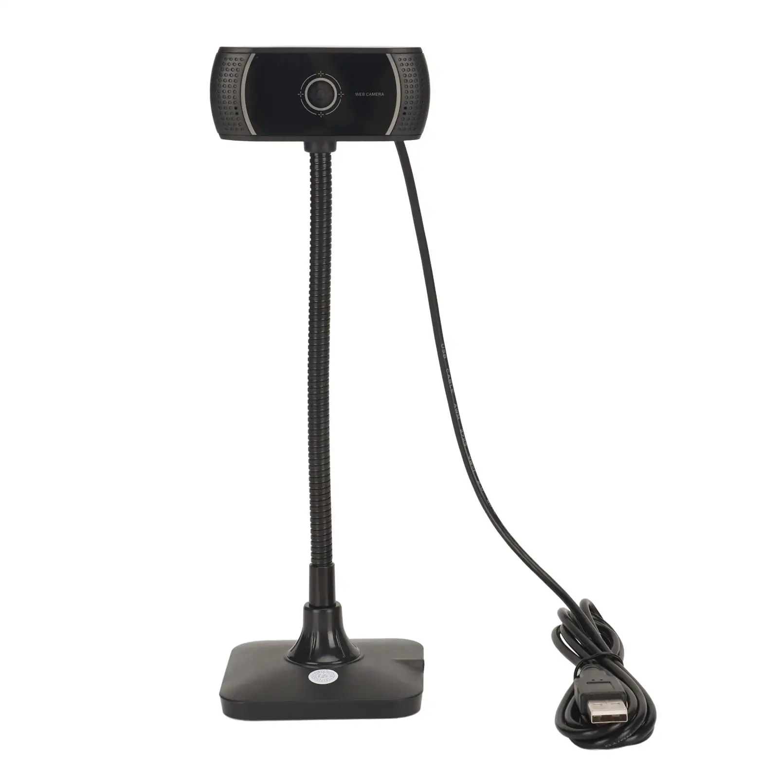 HD Webcam 360° Rotation 30 FPS Noise Reduction for Live Streaming & Conference