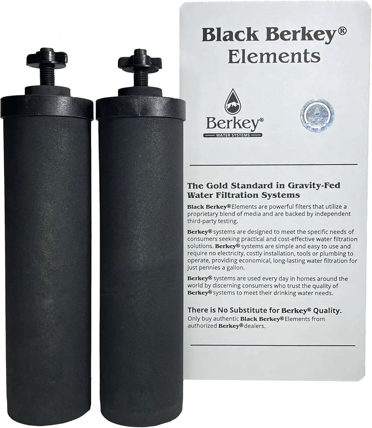 

Berkey Authentic Black Berkey Elements BB9-2 Filters for Berkey Water Systems (Set of 2)