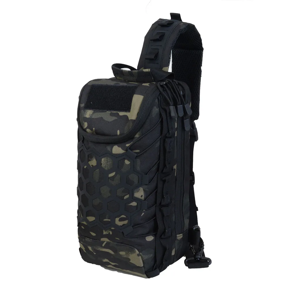 

Мужская модная тактическая сумка-слинг на грудь с камуфляжным принтом, стильная мужская сумка через плечо для активного отдыха