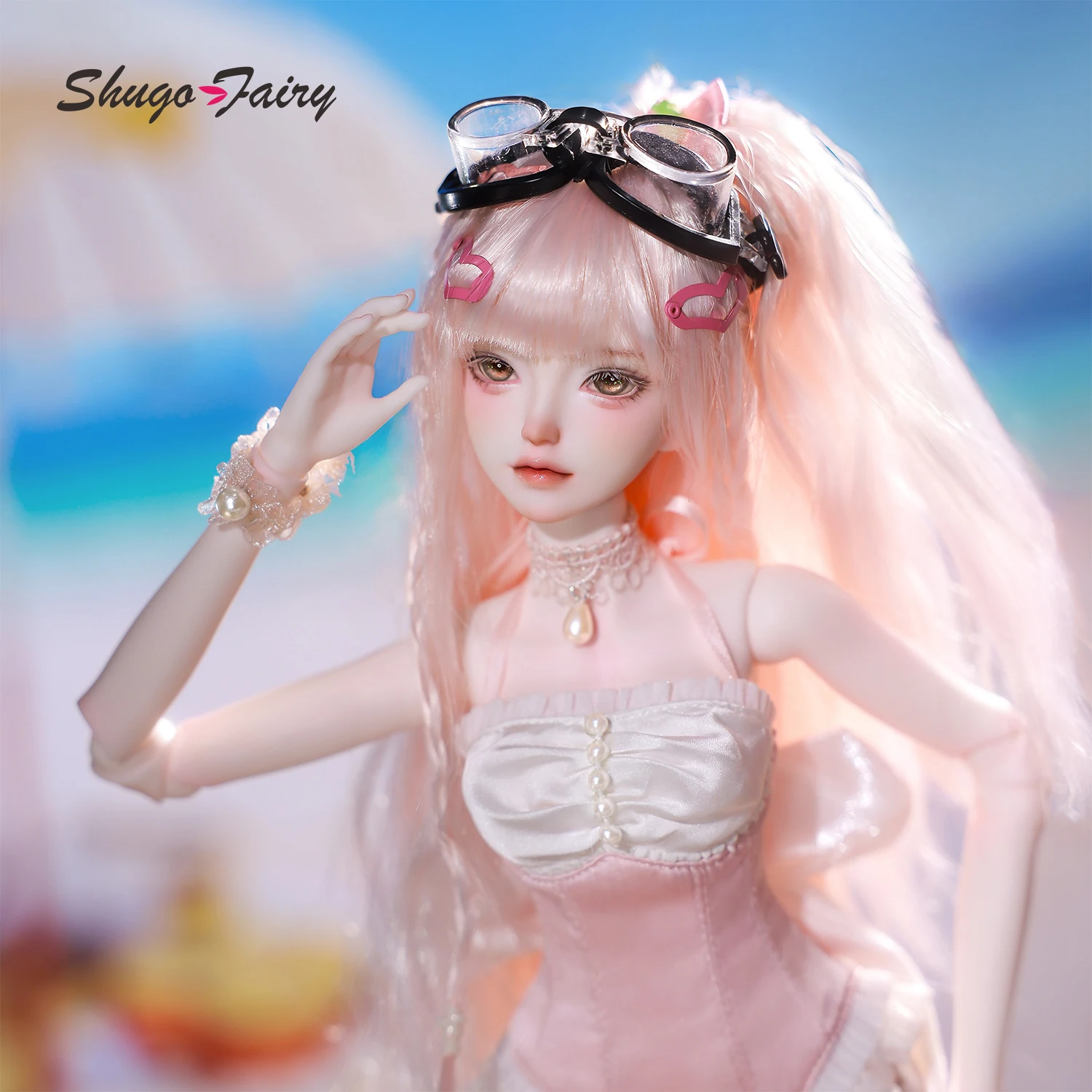 44cm 1/4 BJD Ball Jointed Doll Julia D Full Set Shuga Fairy Handmade Resin Material Full Swimsuit Outfits