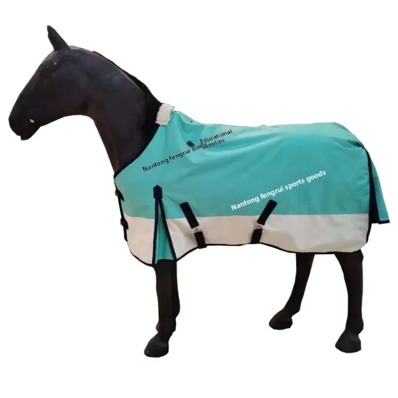Winter Warm Waterproof Breathable Oxford Cloth Horse Blanket Durable Tear-resistant Equestrian Tack; Riding Bandage Neck Guard