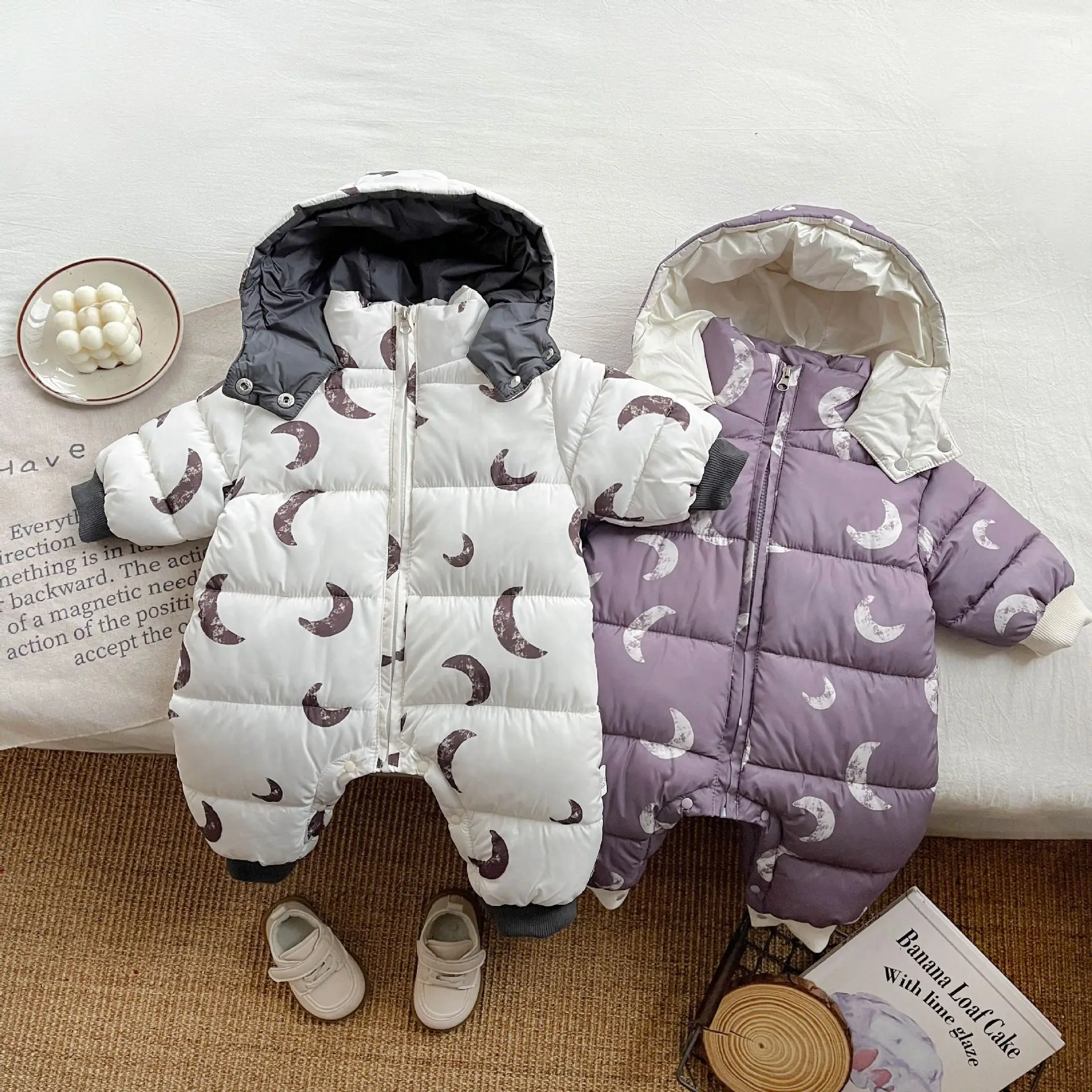 2026 Newborn Baby Clothes Winter Rompers Jumpsuit Cotton Jacket Outwear Girls' Thick Warm Climbing Clothes Bodysuits One-Pieces