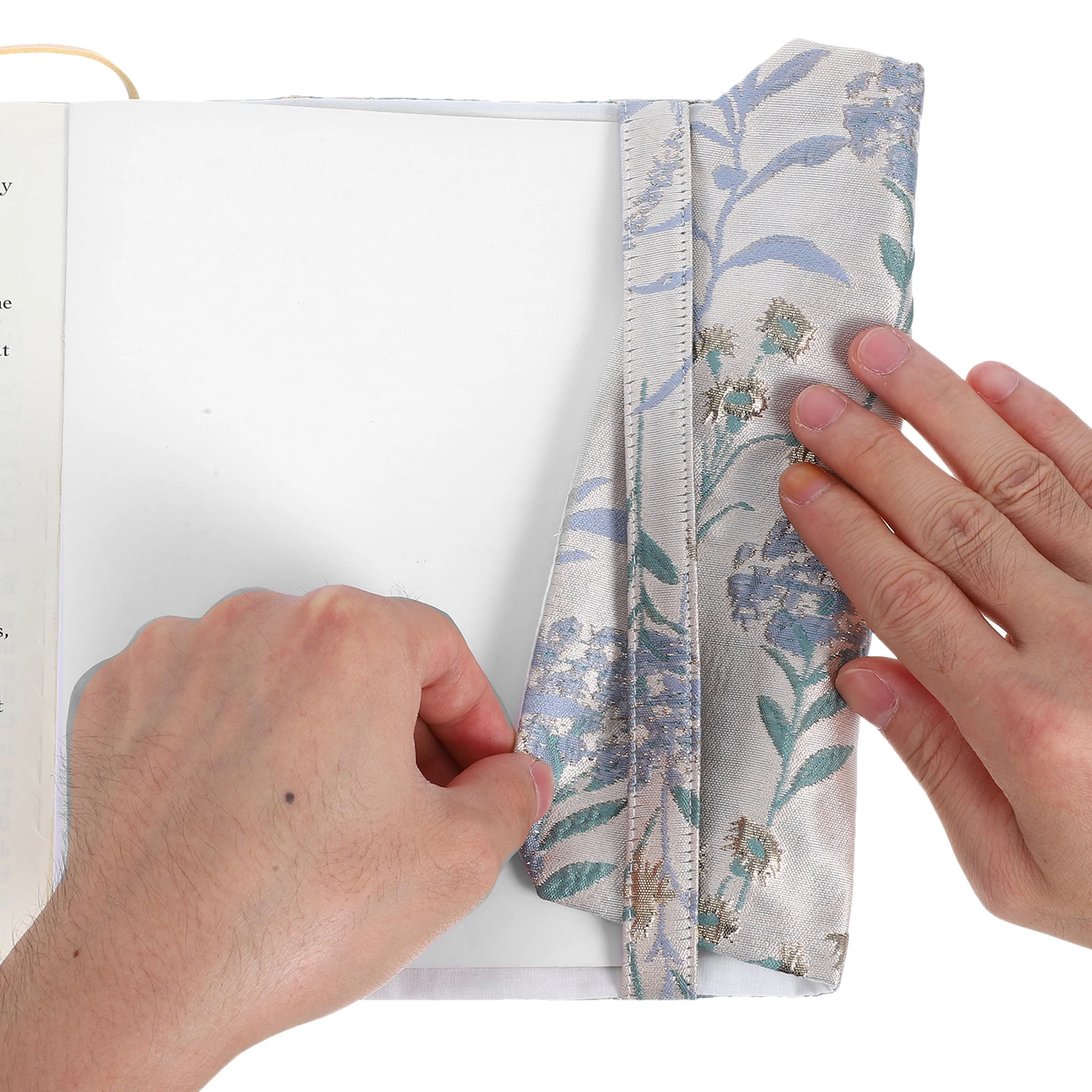  Fabric Book Cover for Student Hand-made Protector Bookmark Cloth Decor Books Creative Bookshelf Ornamental Sleeve Protective