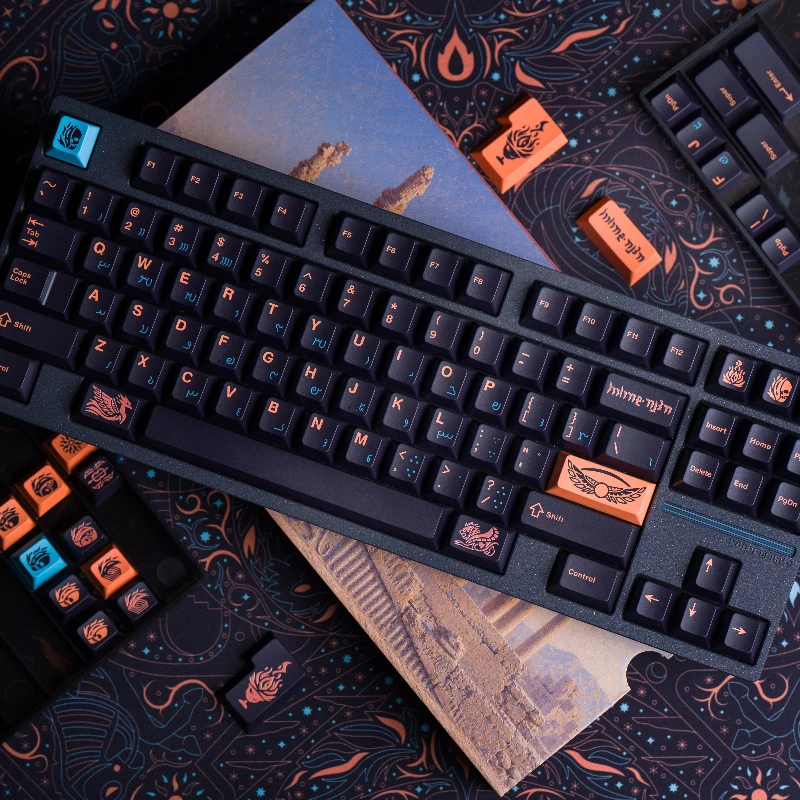 MW Anushirvan Two Color Process Theme Keycaps Set Cherry Profile ABS UV Ergonomics Custom Original Handmade Keycaps for Keyboard