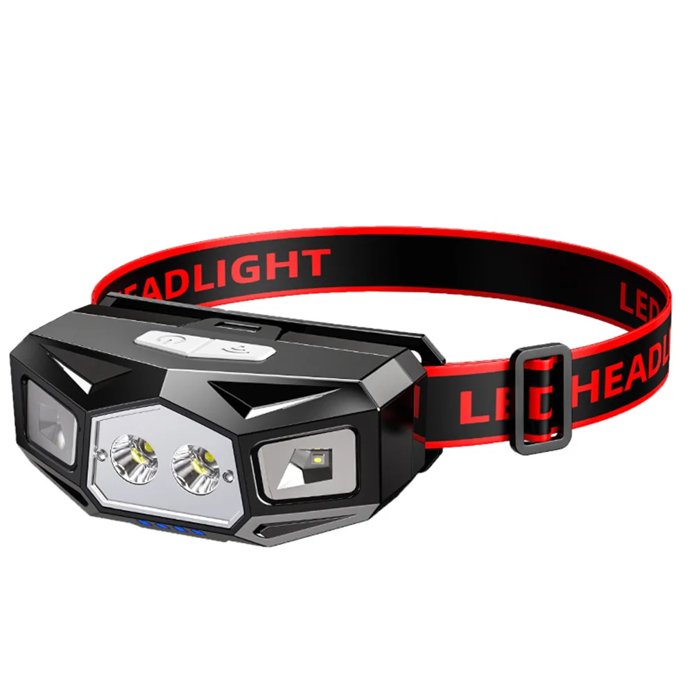 

LED Headlight Emergency Rechargeable Head-Mounted Flashlight Field Work Super Bright Headlight