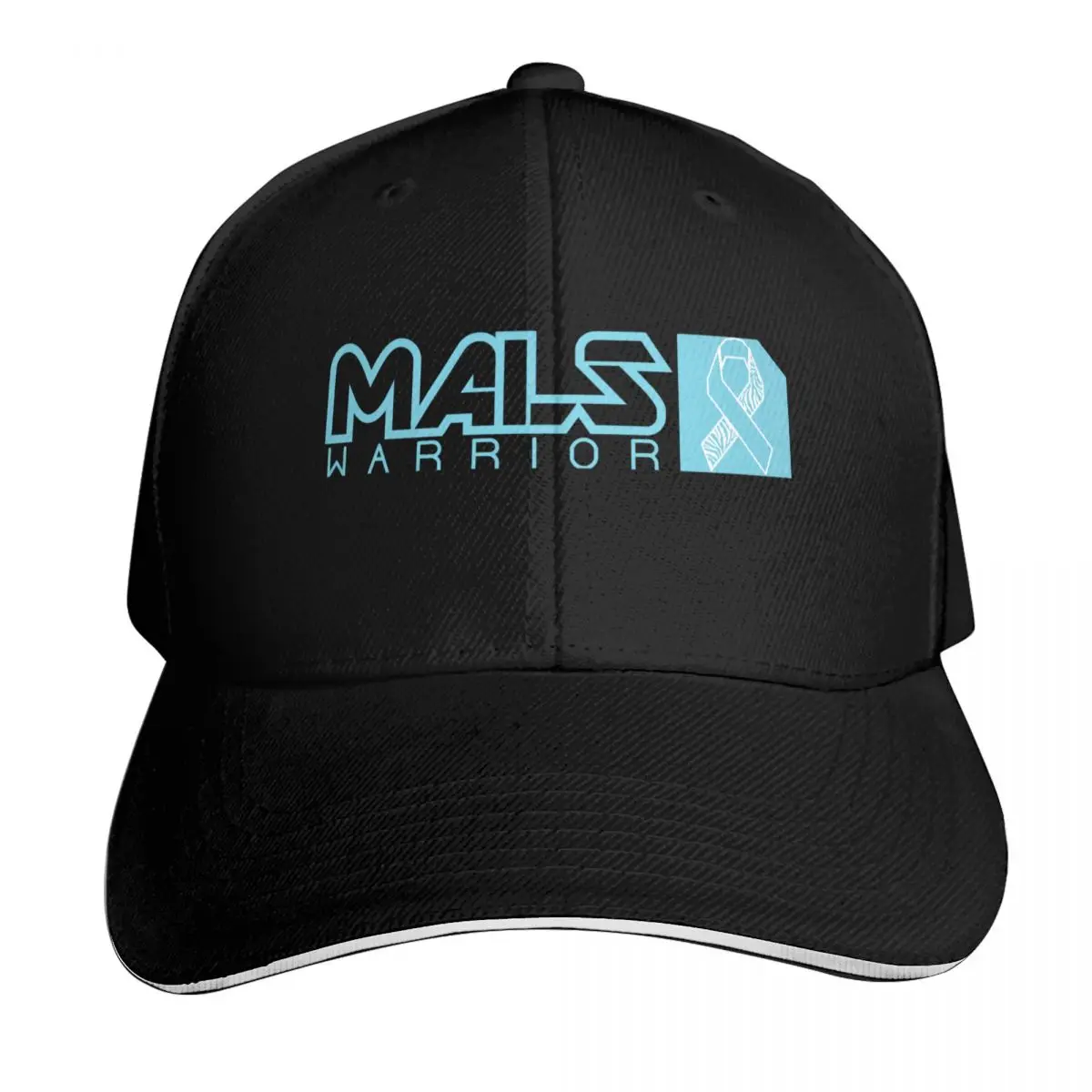 MALS Warrior (Teal Outline & Wide) Baseball Cap Winter hat fun hats Fishing cap hats for men Men Women's