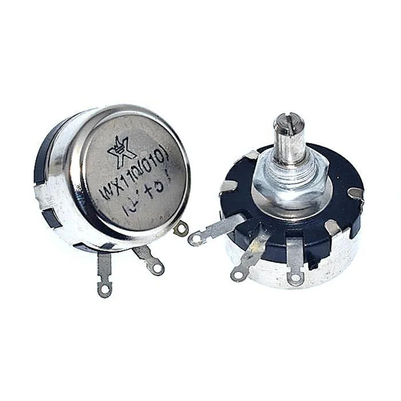 1PCS WX110 010 Single-Turn Carbon Film Potentiometer 1W 470R/1K/2K2/4.7K/5K6/10K/22K/3K3