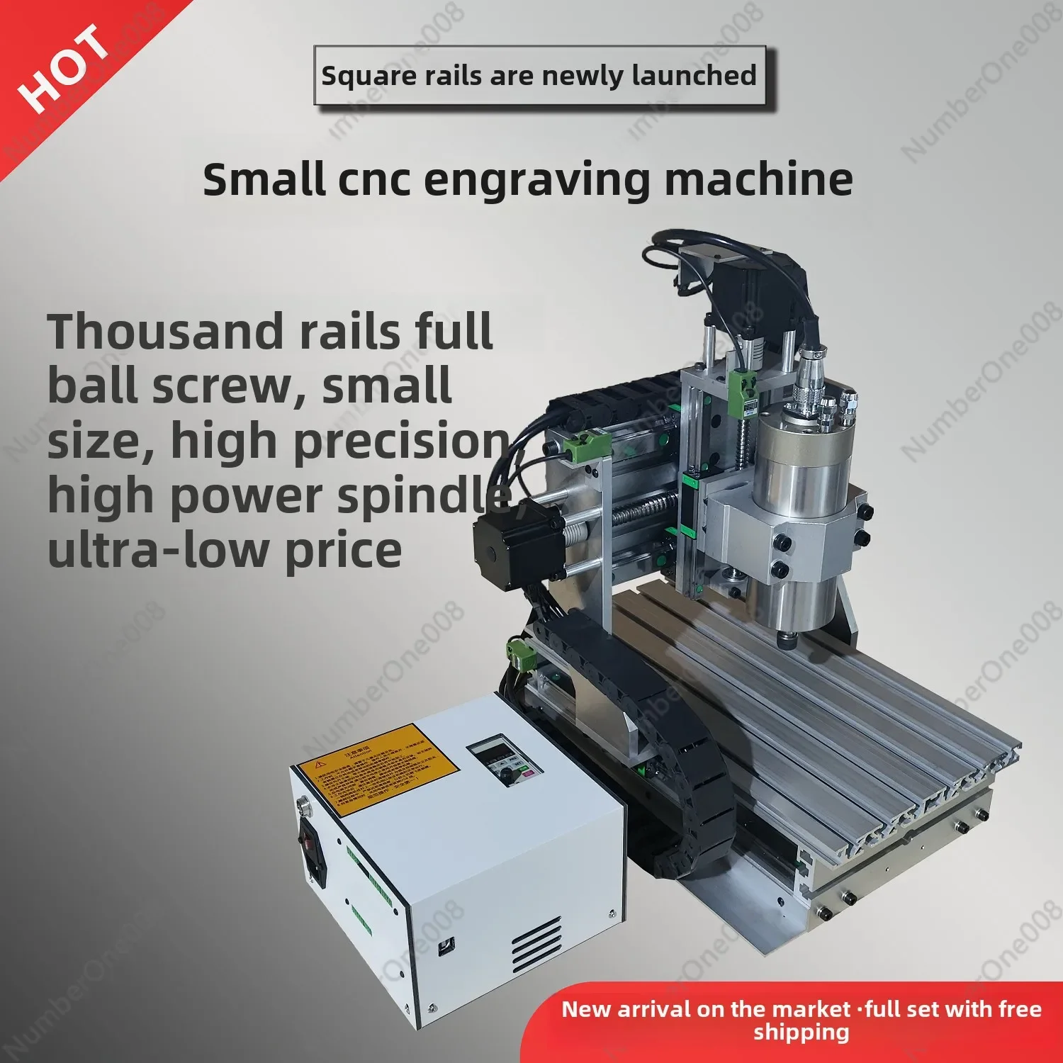 Small Numerical Control Engraving Machine CNC Automatic Milling Machine Embossed Wood PCB Copper and Aluminum Desktop