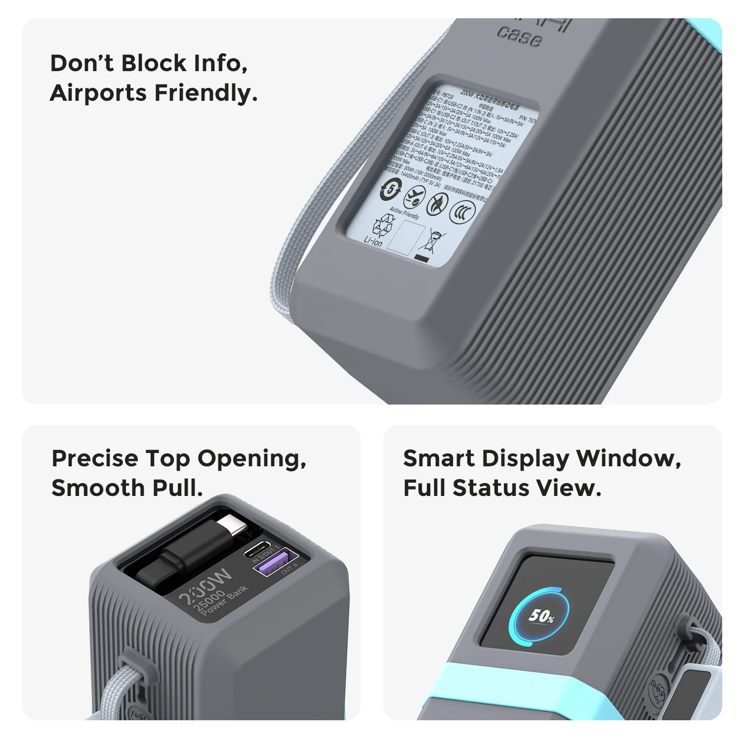 SIKAI Silicone Case for UGREEN Nexode Pro 200W PB728/PB722