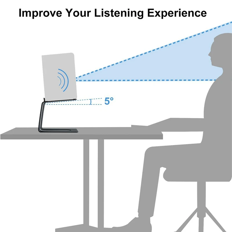 Universal Durable Anti-Slip  Speakers Metal Holder With Vibration Absorption Pads 1 Piece