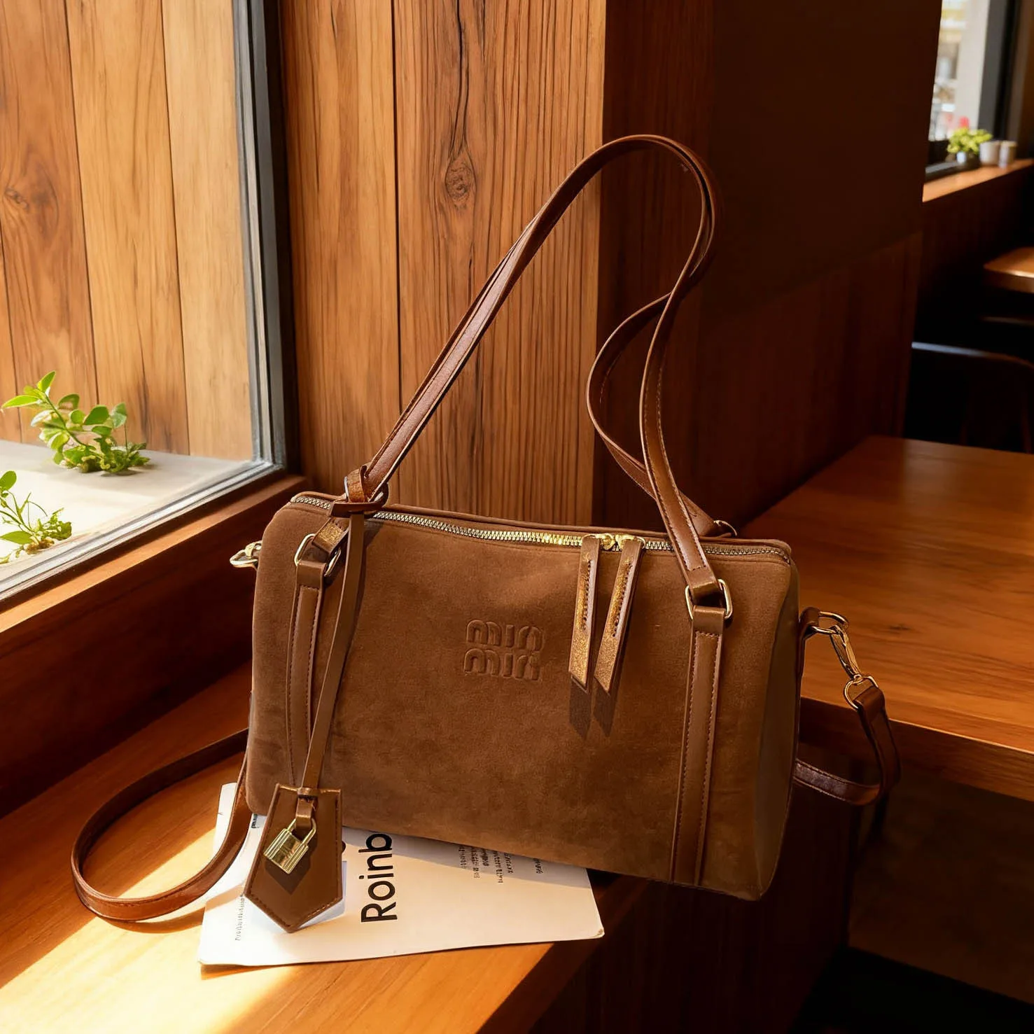 

Винтажная сумка-подушка 2025 для женщин, большая вместительная сумка из натуральной кожи, многосторонняя сумка через плечо, шикарная сумка в стиле ретро в стиле бохо