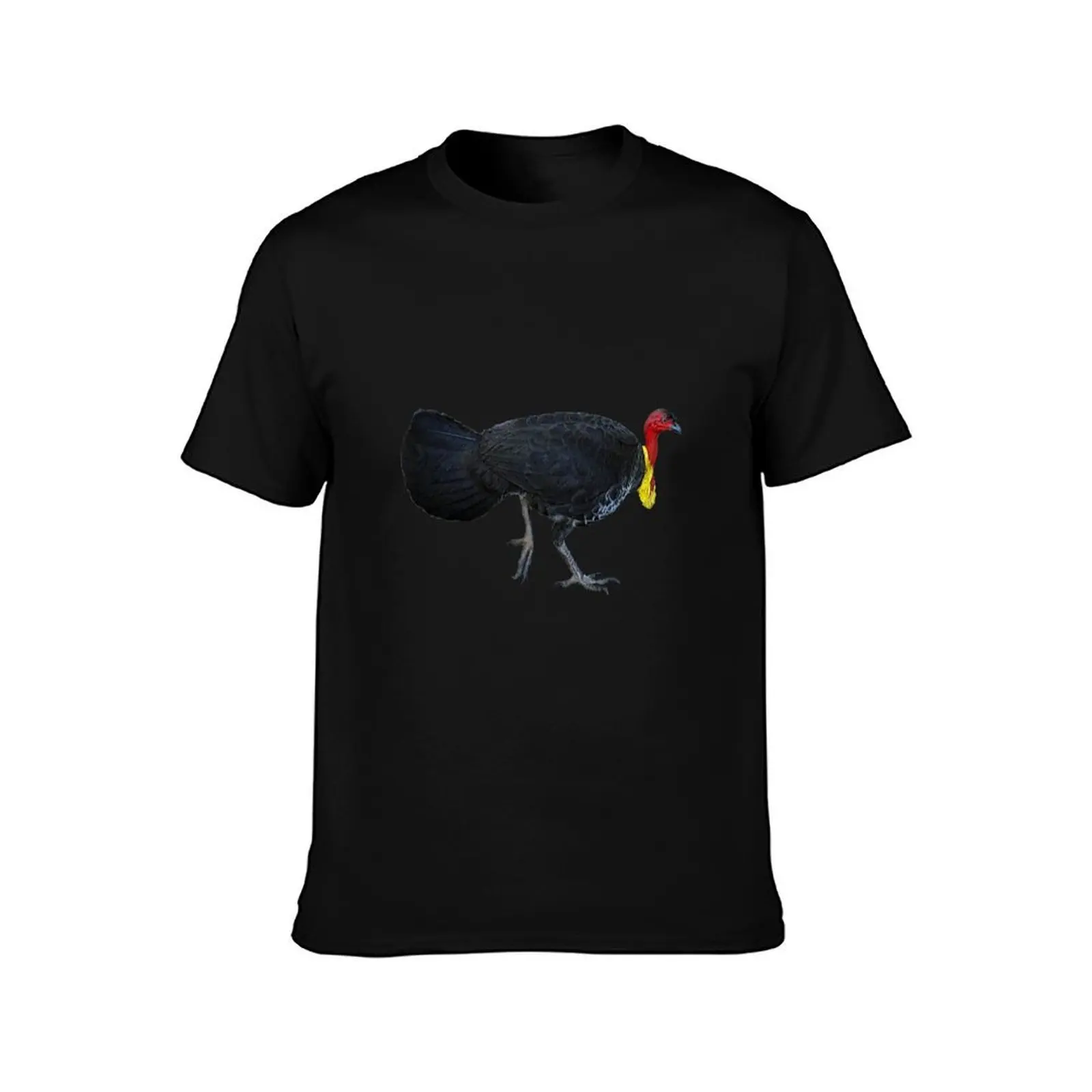 Australian Bush (scrub) Turkey 3 T-Shirt, Summer Casual Cotton Tee, Oversized Streetwear Tops, Vintage Graphic Print